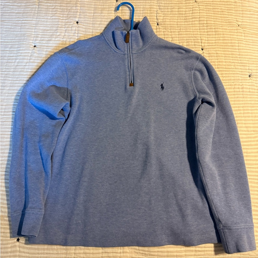 Men’s Medium Ralph Lauren Blue Zip Up Sweater